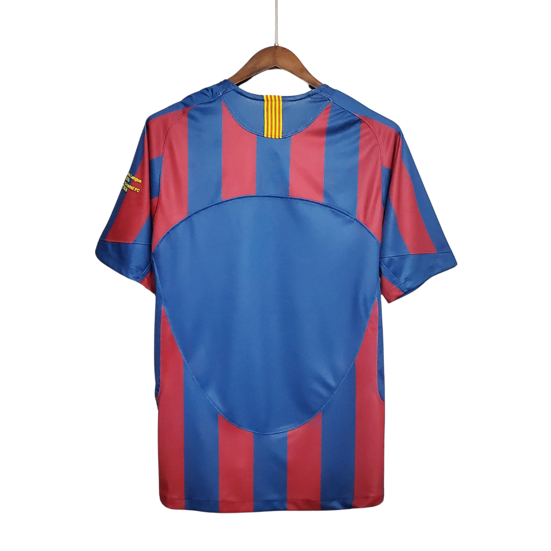 Camisa Retrô FC Barcelona 2005/06 Home Champions League Edition